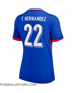 Günstige Frankreich Theo Hernandez #22 Heimtrikot Damen EM 2024 Kurzarm